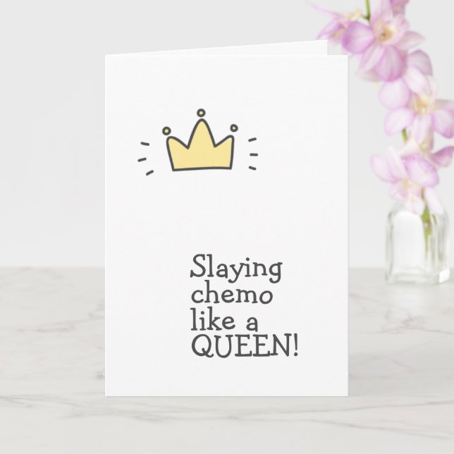 Tarjeta ¡Sembrando el químico como una reina! Ayuda para e (Orquídea)