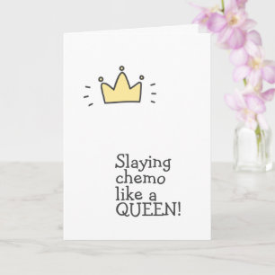 Tarjeta ¡Sembrando el químico como una reina! Ayuda para e