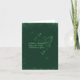 Tarjeta Semicolon Butterfly - Embrace Change Card