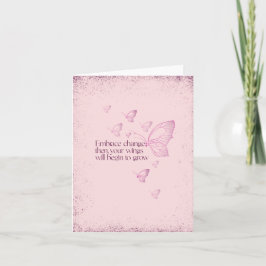 Tarjeta Semicolon Butterfly - Embrace Change Card