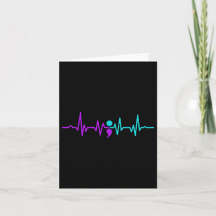 Tarjeta Semicolon Heartbeat Conciencia sobre la prevención