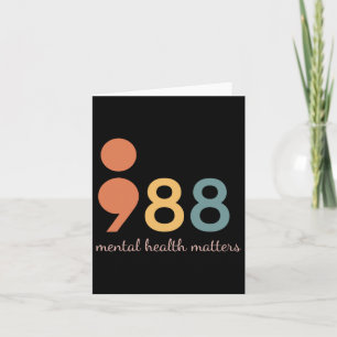 Tarjeta Semicolón Problemas de salud mental Prevención del