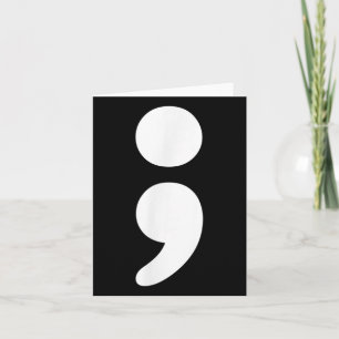 Tarjeta Semicolón Salud Mental S Conciencia Mes