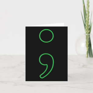 Tarjeta Semicolón Sensibilización sobre la Salud Mental Me