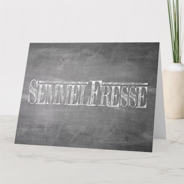 Tarjeta Semmelfresse - weiß (Anverso)