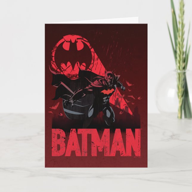 Tarjeta Señal Batman Crimson Bat (Anverso)