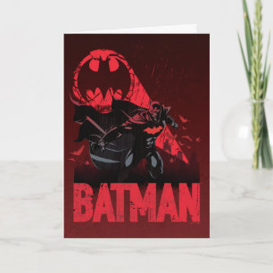 Tarjeta Señal Batman Crimson Bat