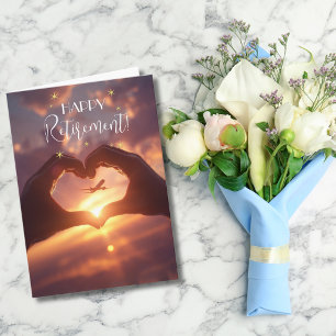 Tarjeta Señal de amor de avión de jubilación de piloto Avi