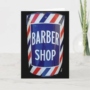 Tarjeta Señal de barbería de época