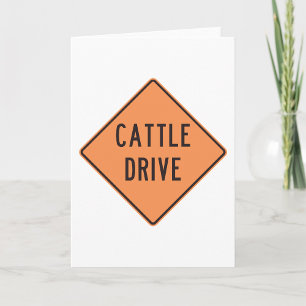 Tarjeta Señal de camino de ganado