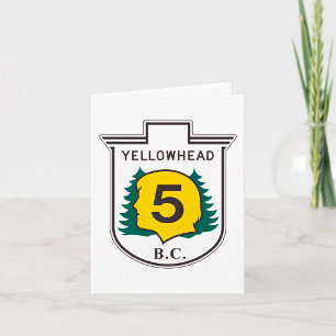 Tarjeta Señal de carretera de Yellowhead