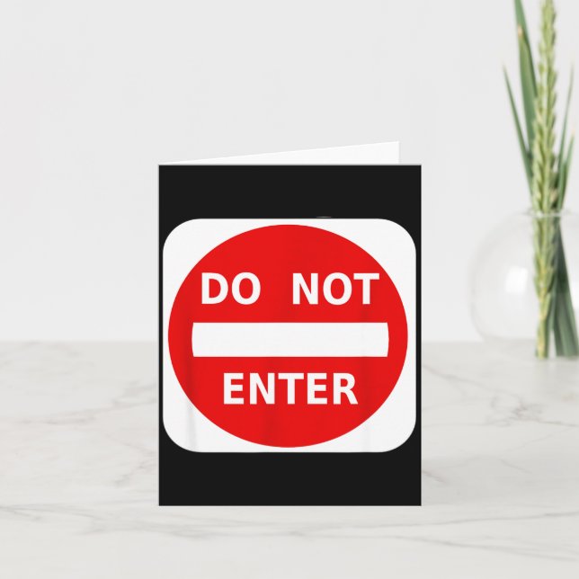 Tarjeta Señal de Tráfico de Calle Prohibida S  (Anverso)