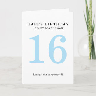 Tarjeta sencilla de cumpleaños 16.