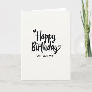 Tarjeta sencilla de cumpleaños te quiero
