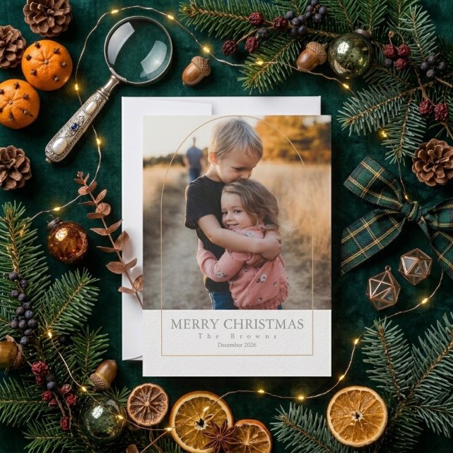 Tarjeta sencilla de Navidad con dorado (Subido por el creador)
