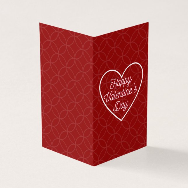 Tarjeta Sencilla Platónica Valentine Notecard 25pk (Exterior)
