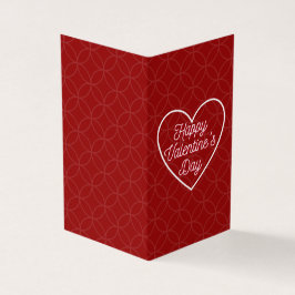 Tarjeta Sencilla Platónica Valentine Notecard 25pk