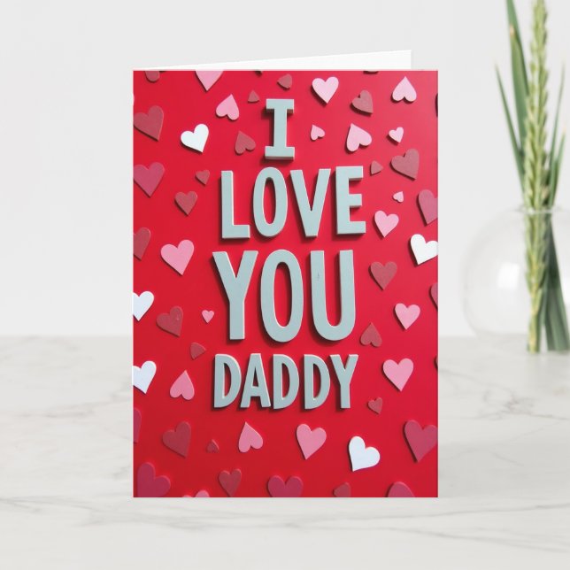 Tarjeta Sencilla 'Te Quiero Papá' (Anverso)
