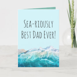 Tarjeta Sencillo saludo de foto del Día del Padre de pesca