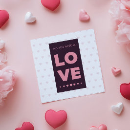 Tarjeta Sencillo saludo El día de San Valentín