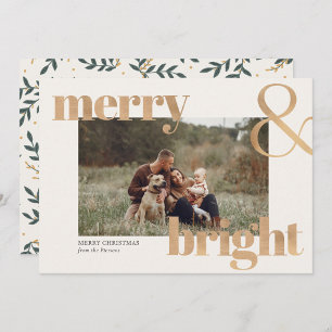 Tarjeta Sencillos Navidades elegantes de marcos de fotos d