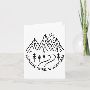 Tarjeta Senderismo Camping Mountain Travel Adventure - Van