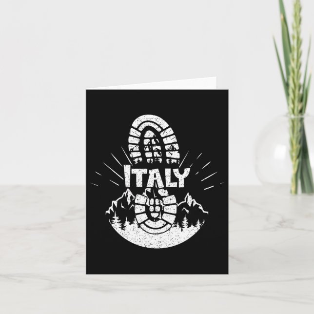 Tarjeta Senderismo En Italia (Anverso)