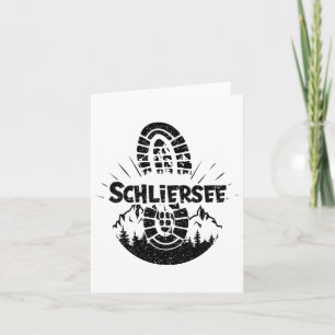 Tarjeta Senderismo En La Alemania Schliersee