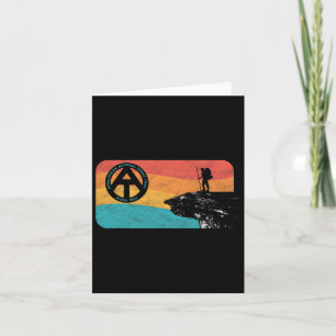 Tarjeta Senderismo por el sendero apalache Retro Mcafee