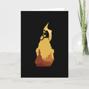 Tarjeta Senderismo por las montañas alpinas