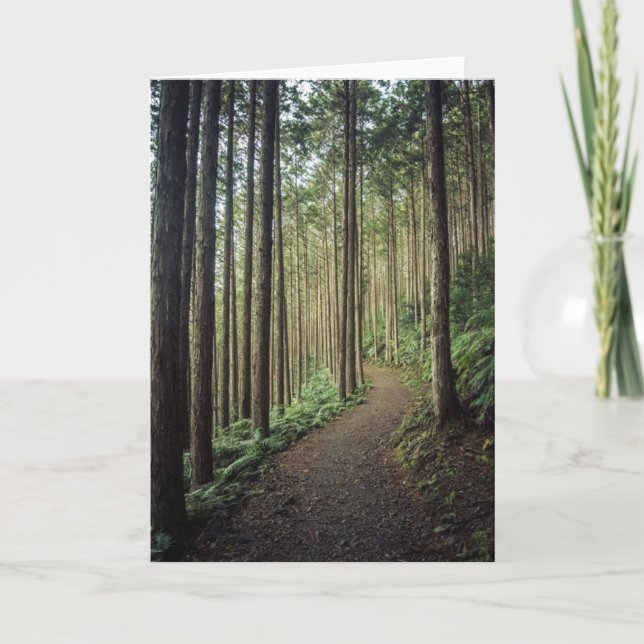 Tarjeta Senderismo por las montañas | Wakayama, Japón (Anverso)