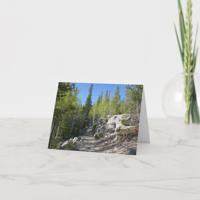 Tarjeta Sendero a Alberta Falls (Anverso)
