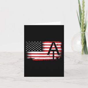Tarjeta Sendero Apalache: Bandera Patriótica Estadounidens