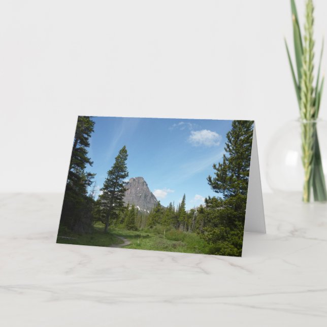 Tarjeta Sendero Aster Park en el Parque Nacional Glacier (Anverso)