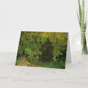 Tarjeta Sendero en el Jardín Público, Arlés de Vincent van