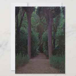 Tarjeta Sendero en un parque