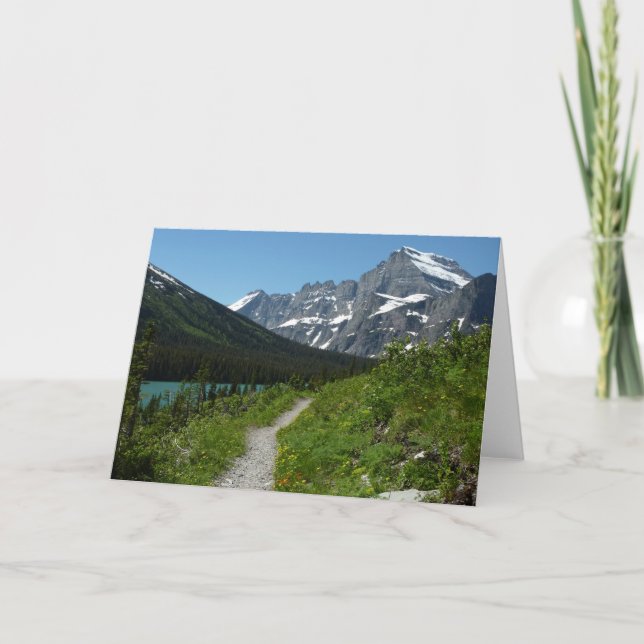 Tarjeta Sendero Josephine Lake con Monte Guild en Glacier (Anverso)