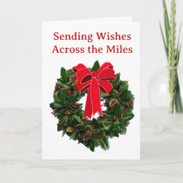 Tarjeta Sending Wishes Across the Miles Greeting Card