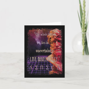 Tarjeta Seneca Stoic Quote Live Now Stoicism Philosophy