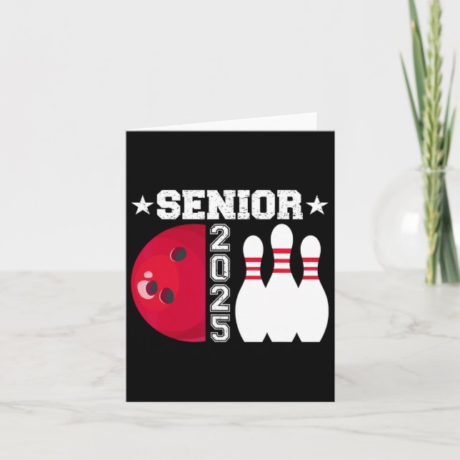 Tarjeta Senior 2025 Bowling Player Cl De 2025 Graduation S (Anverso)