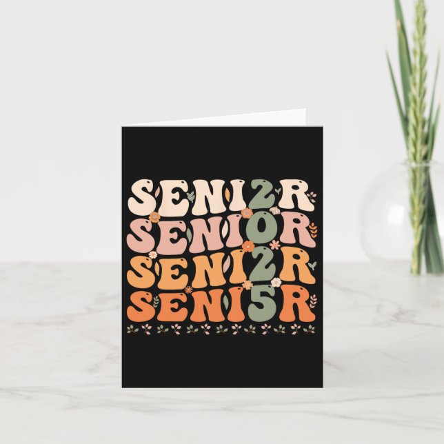 Tarjeta Senior 2025 Cl De 2025 Graduación 2025 Groovy 1 (Anverso)