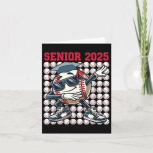 Tarjeta Senior 2025 Dabbing Baseball Cl De 2025 Graduación