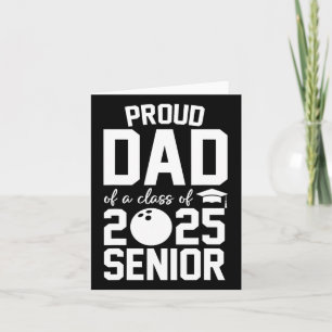 Tarjeta Senior 2025 Orgulloso Padre De Un Grado De Bolos D