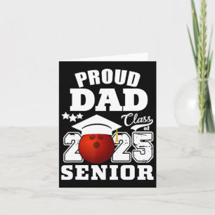 Tarjeta Senior 2025 Orgulloso Padre De Un Grado De Bolos D