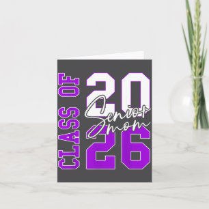 Tarjeta Senior 2026 Cl De 2026 Graduación Morada 2026 Seni