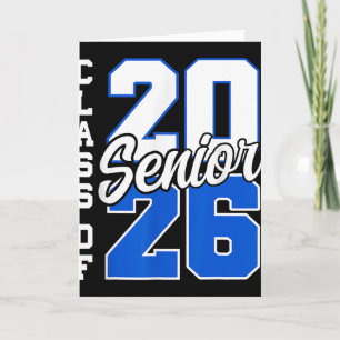 Tarjeta Senior 2026 Clase de 2026 Seniors Graduación 2026