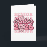 Tarjeta Senior 2026 Class of 2026 Coquette Pink Bow Gradua<br><div class="desc">Senior 2026 Class of 2026 Coquette Pink Bow Graduation 2026</div>