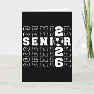 Tarjeta Senior 2026 Fútbol Cl De 2026 Seniors Escuela Grad