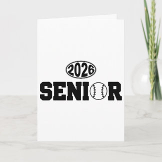 Tarjeta Senior 2026 Vender Atleta Graduado Graduación