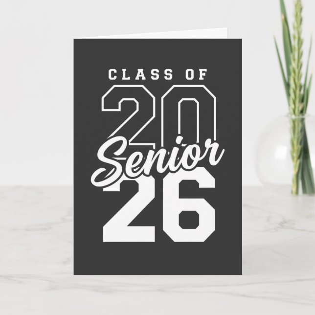 Tarjeta Senior Class of 2026 Graduation Gift for Seniors (Anverso)